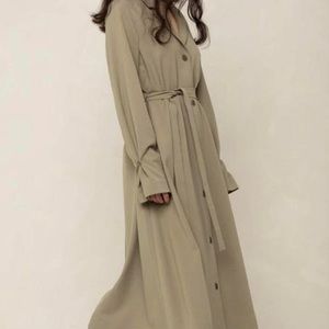 Oak and Fort lightweight trench coat